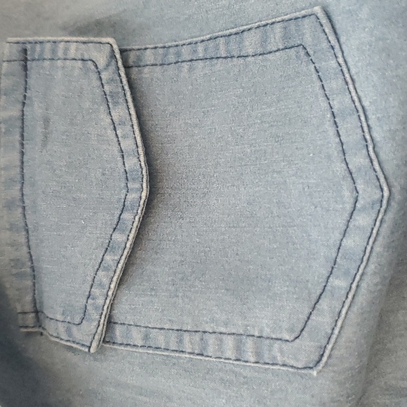 Cupro Bronamina Sleeveless Denim Blue Zip Up Dress - Picture 7 of 7